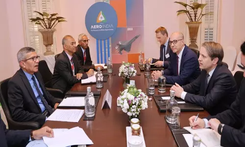 Aero India 2025: रक्षा सचिव ने प्रमुख वैश्विक एयरोस्पेस फर्मों के साथ बैठक की Aero India 2025: रक्षा सचिव ने प्रमुख वैश्विक एयरोस्पेस फर्मों के साथ बैठक की