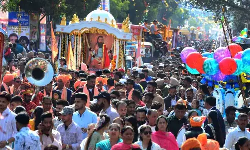 Shobha Yatra गुरु रविदास की जयंती का प्रतीक Shobha Yatra गुरु रविदास की जयंती का प्रतीक