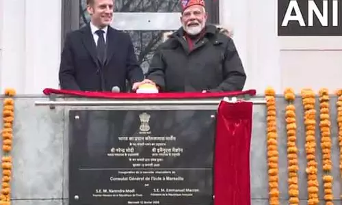 PM Modi और मैक्रों ने मार्सिले में भारतीय वाणिज्य दूतावास का उद्घाटन किया
