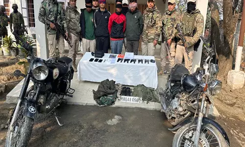 Manipur Police ने इंफाल पश्चिम में प्रतिबंधित संगठन के चार सदस्यों को गिरफ्तार किया