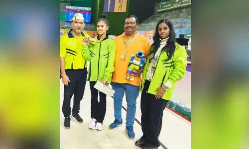Telangana की निशका अग्रवाल ने 38वें राष्ट्रीय खेलों में जिम्नास्टिक में स्वर्ण पदक जीता Telangana की निशका अग्रवाल ने 38वें राष्ट्रीय खेलों में जिम्नास्टिक में स्वर्ण पदक जीता