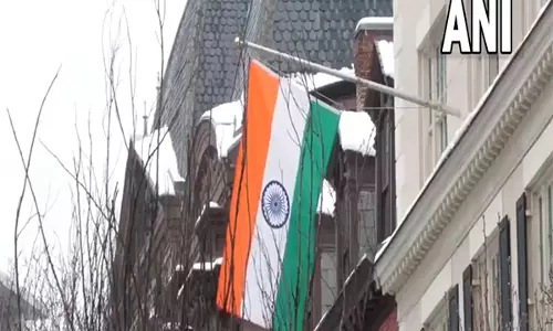 पीएम मोदी के US पहुंचने पर ब्लेयर हाउस को भारतीय झंडे से सजाया गया