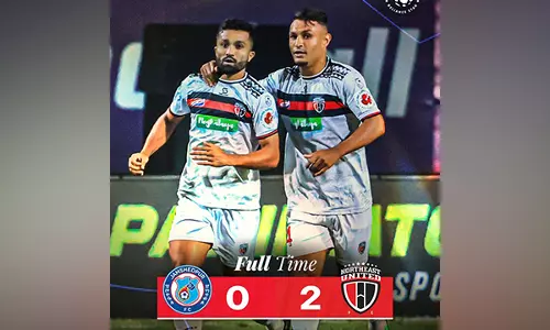 ISL: नॉर्थईस्ट यूनाइटेड एफसी ने जमशेदपुर एफसी को 2-0 से हराया