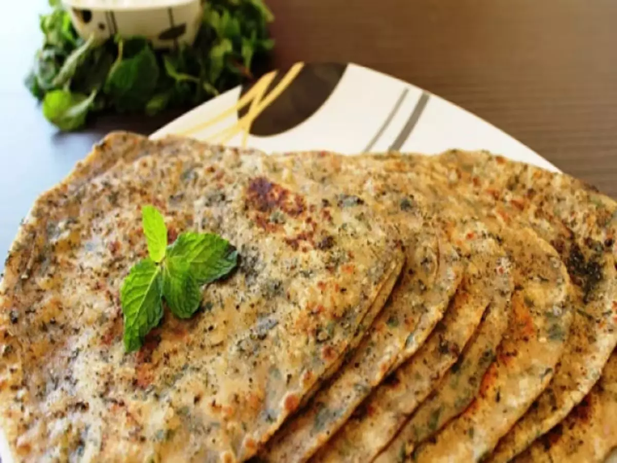 पुदीना पराठा रेसिपी पुदीना पराठा रेसिपी