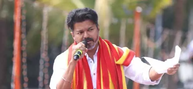 TVK प्रमुख विजय को तमिलनाडु में वाई श्रेणी की सुरक्षा प्रदान की गई TVK प्रमुख विजय को तमिलनाडु में वाई श्रेणी की सुरक्षा प्रदान की गई