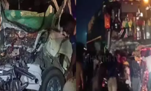 Theni के निकट आमने-सामने वाहन टक्कर में तीन सबरीमाला श्रद्धालुओं की मौत