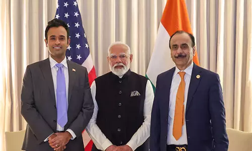 विचारशील, गहन ज्ञान: PM Modi से मुलाकात पर विवेक रामास्वामी विचारशील, गहन ज्ञान: PM Modi से मुलाकात पर विवेक रामास्वामी