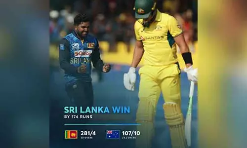 Sri Lanka ने विश्व चैंपियन ऑस्ट्रेलिया को 2-0 से वनडे सीरीज में हराया Sri Lanka ने विश्व चैंपियन ऑस्ट्रेलिया को 2-0 से वनडे सीरीज में हराया