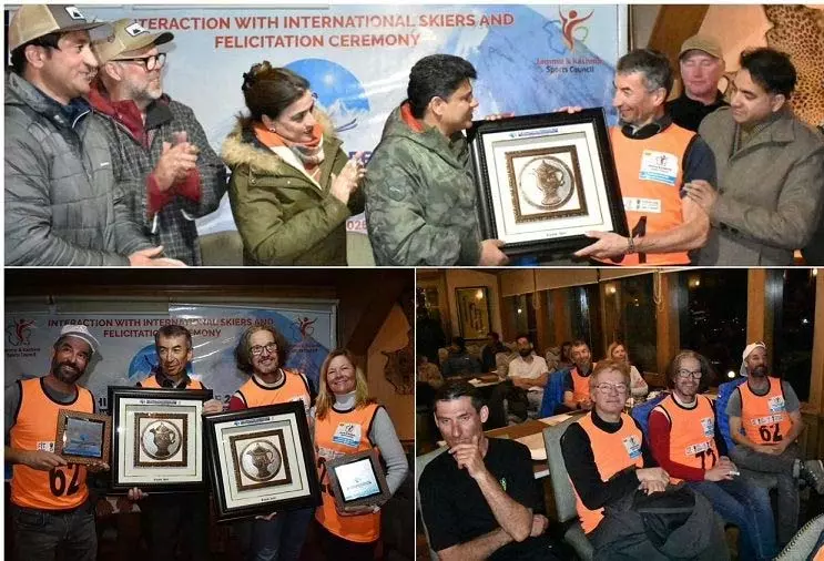 विदेशी एथलीटों ने गुलमर्ग को विश्व स्तरीय शीतकालीन खेल स्थल बताया विदेशी एथलीटों ने गुलमर्ग को विश्व स्तरीय शीतकालीन खेल स्थल बताया