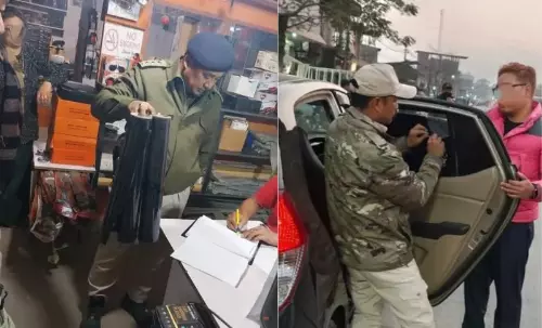 Manipur : पुलिस ने काली फिल्म उल्लंघन पर कार्रवाई की, 400 से अधिक वाहन जब्त किए