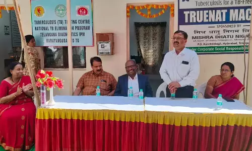 मिधानी ने Narayanguda में चिकित्सा संस्थान को टीबी डायग्नोस्टिक मशीन दान की