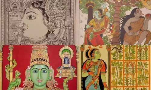 Chennai के कलाकार ने तमिलनाडु में देहाती चित्रकथी शैली को पुनर्जीवित किया