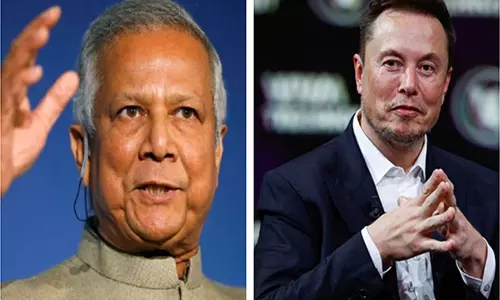 मोहम्मद यूनुस, एलन मस्क ने Bangladesh में स्टारलिंक इंटरनेट लाने के लिए बातचीत की मोहम्मद यूनुस, एलन मस्क ने Bangladesh में स्टारलिंक इंटरनेट लाने के लिए बातचीत की