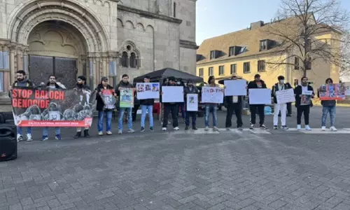 बलूच नेशनल मूवमेंट के विरोध प्रदर्शन ने नरसंहार और बलूचिस्तान में मानवाधिकारों के हनन को उजागर किया