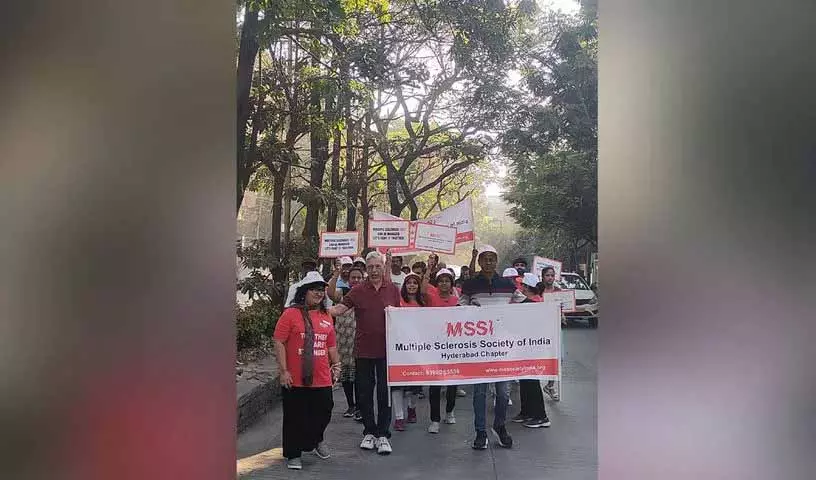 Hyderabad MS सोसाइटी ने जागरूकता पदयात्रा के साथ मनाया भारत एमएस दिवस Hyderabad MS सोसाइटी ने जागरूकता पदयात्रा के साथ मनाया भारत एमएस दिवस