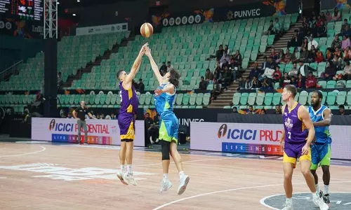 दिल्ली ड्रिबलर्स ने रोमांचक मुकाबले में Mumbai Titans की जीत का सिलसिला तोड़ा दिल्ली ड्रिबलर्स ने रोमांचक मुकाबले में Mumbai Titans की जीत का सिलसिला तोड़ा