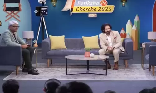 Actors विक्रांत मैसी, भूमि पेडनेकर ने परीक्षा पे चर्चा के दौरान जीवन के सबक साझा किए
