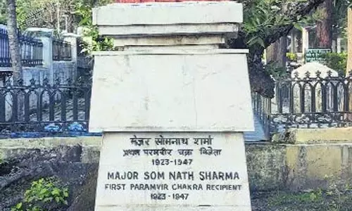 Major Somnath Sharma की प्रतिमा पर ध्यान देने की मांग