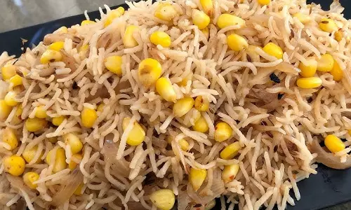 Try करे ये Corn Pulao बच्चे और बड़ों को भी आएगा पसन्