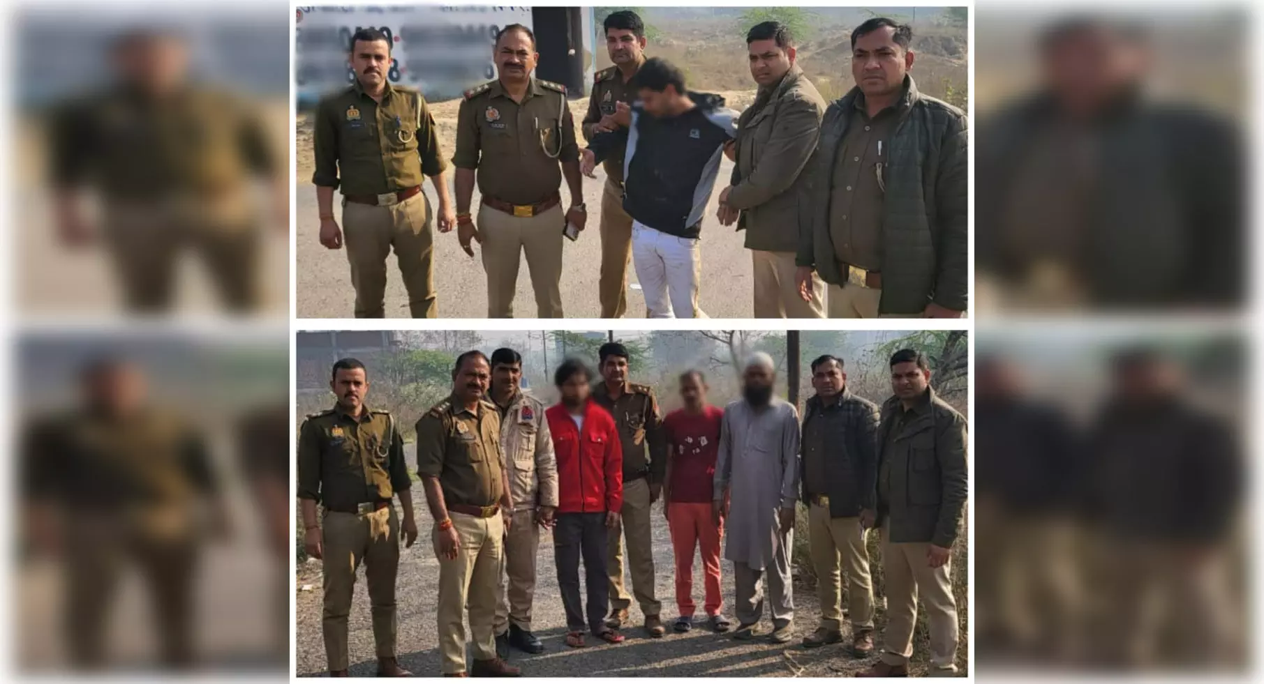 पुलिस और बदमाशों के बीच मुठभेड़, चार गिरफ्तार पुलिस और बदमाशों के बीच मुठभेड़, चार गिरफ्तार
