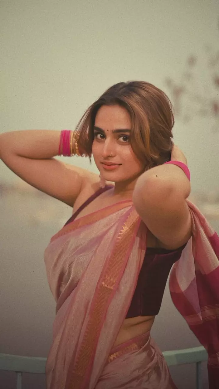 साड़ी में खूबसूरत लगी आयशा खान