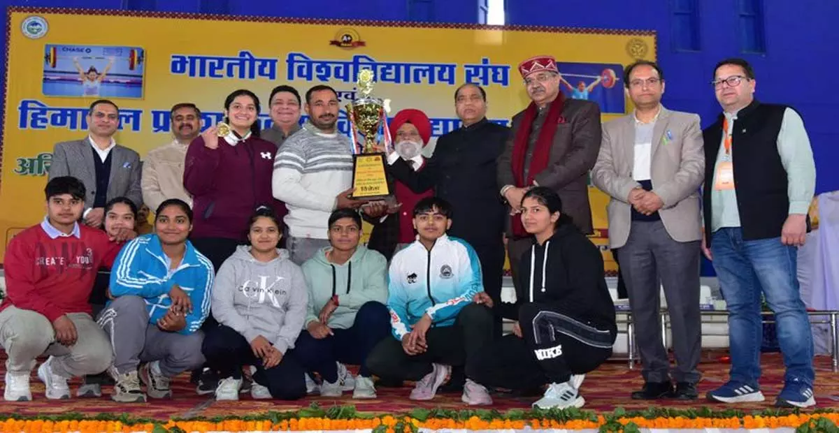 Himachal: एमडीयू रोहतक महिला भारोत्तोलन प्रतियोगिता में समग्र विजेता बना Himachal: एमडीयू रोहतक महिला भारोत्तोलन प्रतियोगिता में समग्र विजेता बना