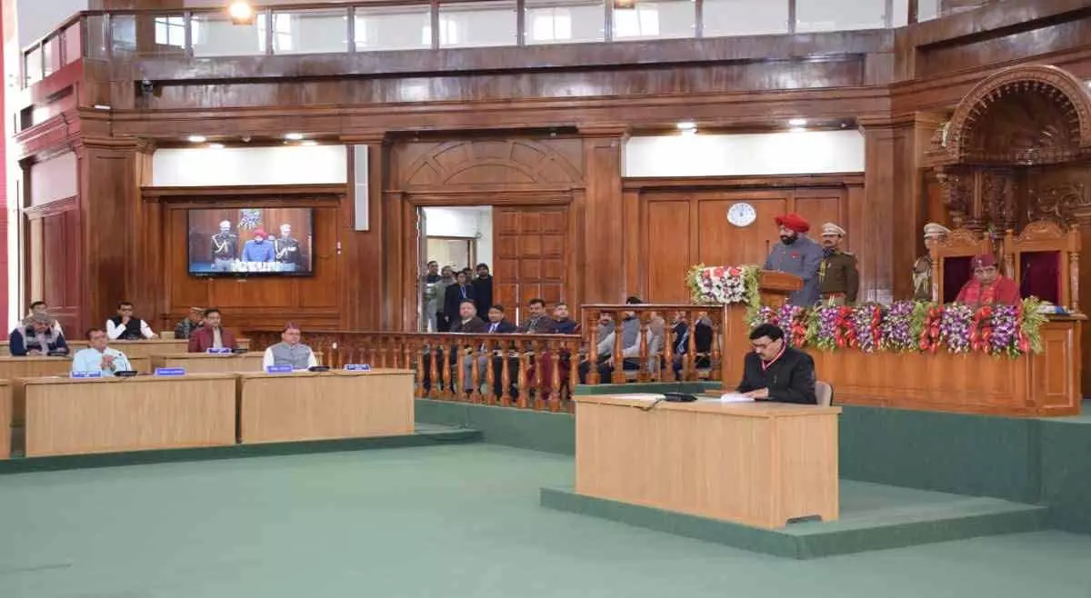 Uttarakhand विस का बजट सत्र शुरू, राज्यपाल के अभिभाषण का विरोध Uttarakhand विस का बजट सत्र शुरू, राज्यपाल के अभिभाषण का विरोध