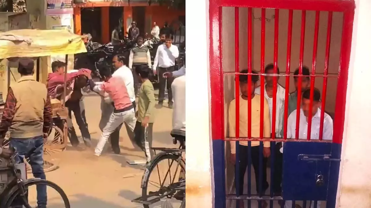Mirzapur: बीच सड़क पर बुजुर्ग की बेरहमी से पीटा, 4 युवक गिरफ्तार Mirzapur: बीच सड़क पर बुजुर्ग की बेरहमी से पीटा, 4 युवक गिरफ्तार