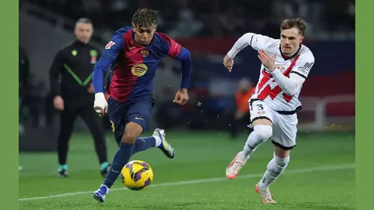 Barcelona ने रेयो वैलेकानो पर 1-0 की जीत के साथ ला लीगा में शीर्ष स्थान हासिल किया Barcelona ने रेयो वैलेकानो पर 1-0 की जीत के साथ ला लीगा में शीर्ष स्थान हासिल किया