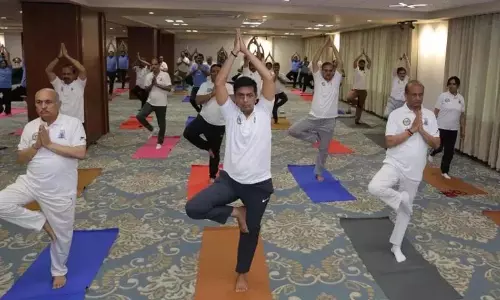 आयुष अस्पताल में नई योग सुविधा का अनावरण