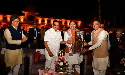 Jaipur: मुख्यमंत्री ने जल मंत्री सम्मेलन के प्रतिभागियों के सम्मान में दिया रात्रि भोज Jaipur: मुख्यमंत्री ने जल मंत्री सम्मेलन के प्रतिभागियों के सम्मान में दिया रात्रि भोज