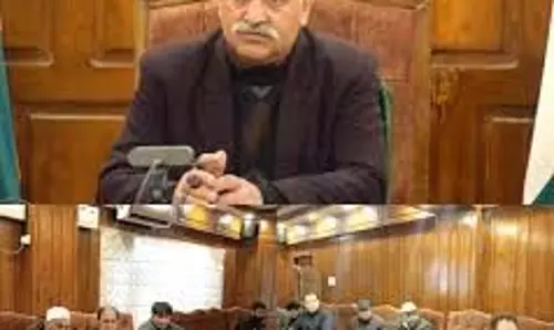 डीसी बांदीपोरा ने वुलर परियोजना की समीक्षा की डीसी बांदीपोरा ने वुलर परियोजना की समीक्षा की