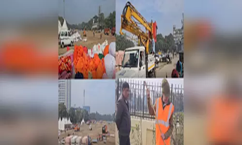 दिल्ली में शपथ ग्रहण समारोह को लेकर तैयारी जारी, VIDEO दिल्ली में शपथ ग्रहण समारोह को लेकर तैयारी जारी, VIDEO