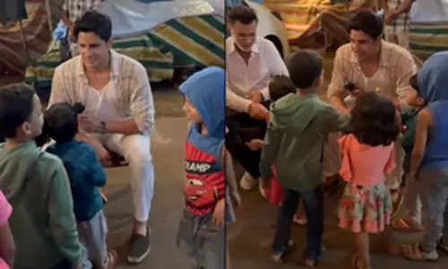 Sidharth Malhotra ​​ने ‘परम सुंदरी’ के सेट पर नन्हे-मुन्नों के साथ मस्ती भरे पल बिताए