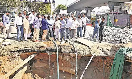 HMWSSB के एमडी अशोक रेड्डी ने जोन-3 सीवर नेटवर्क परियोजना कार्यों का निरीक्षण किया