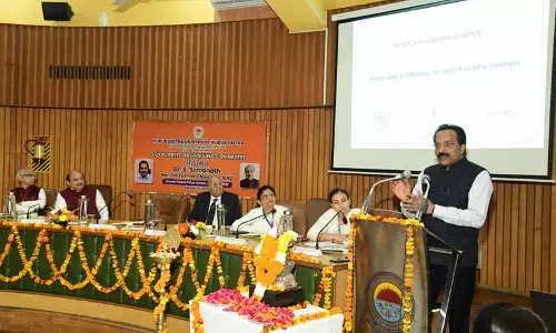 पूर्व ISRO प्रमुख सोमनाथ ने केयू में छात्रों से इसरो देखने का आग्रह किया पूर्व ISRO प्रमुख सोमनाथ ने केयू में छात्रों से इसरो देखने का आग्रह किया