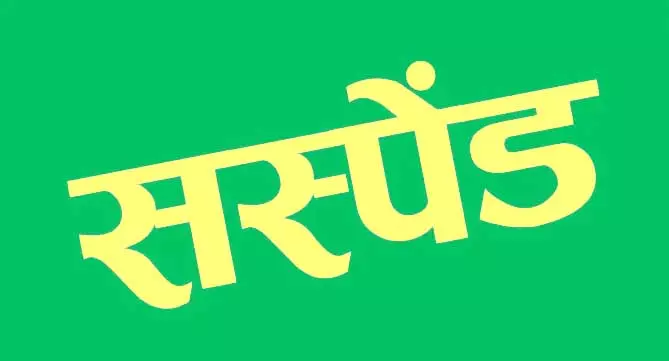 पीठासीन अधिकारी और पटवारी सस्पेंड पीठासीन अधिकारी और पटवारी सस्पेंड