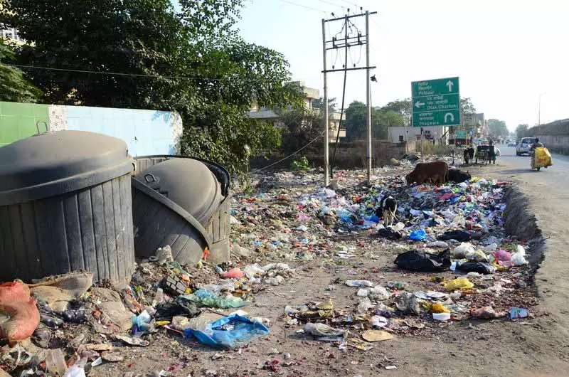 Phagwara में हर तरफ कूड़ा ही कूड़ा Phagwara में हर तरफ कूड़ा ही कूड़ा