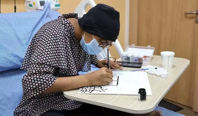 Hyderabad के स्टार हॉस्पिटल में कैंसर रोगियों के लिए आर्ट थेरेपी का आयोजन किया Hyderabad के स्टार हॉस्पिटल में कैंसर रोगियों के लिए आर्ट थेरेपी का आयोजन किया