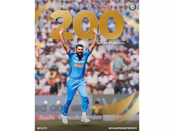 शमी ने 200 वनडे विकेट पूरे किए, ICC वनडे इवेंट में भारत के सबसे ज़्यादा विकेट लेने वाले गेंदबाज़ बने शमी ने 200 वनडे विकेट पूरे किए, ICC वनडे इवेंट में भारत के सबसे ज़्यादा विकेट लेने वाले गेंदबाज़ बने