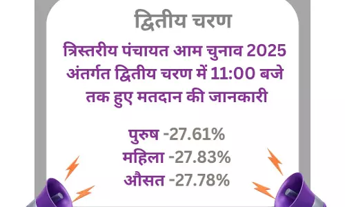 पंचायत चुनाव 2025, द्वितीय चरण में 11 बजे तक 27 फीसदी हुई वोटिंग