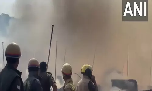 Noida में गोदाम में लगी आग, कोई हताहत नहीं