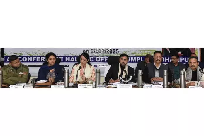 सतीश शर्मा ने Udhampur में विकास परियोजनाओं, प्रमुख योजनाओं की समीक्षा की सतीश शर्मा ने Udhampur में विकास परियोजनाओं, प्रमुख योजनाओं की समीक्षा की
