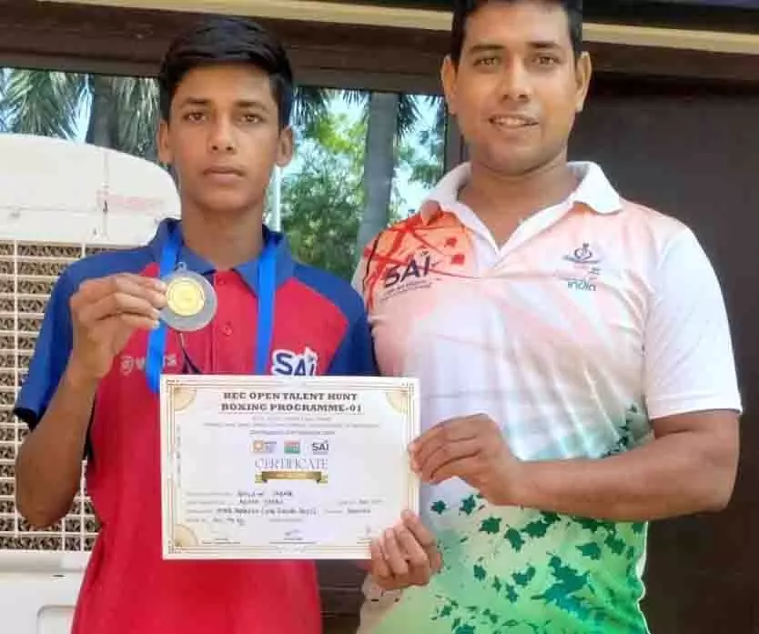 राज्यस्तरीय प्रतियोगिता मुक्केबाजी प्रतियोगिता में Vimlesh ने जीता स्वर्ण पदक राज्यस्तरीय प्रतियोगिता मुक्केबाजी प्रतियोगिता में Vimlesh ने जीता स्वर्ण पदक