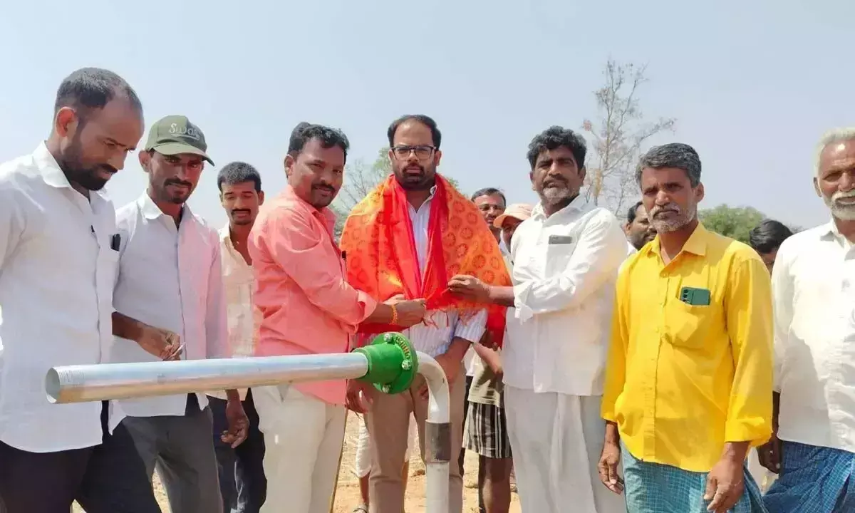 Telangana : राजापुर के ठंडा निवासियों को प्यास बुझाने के लिए