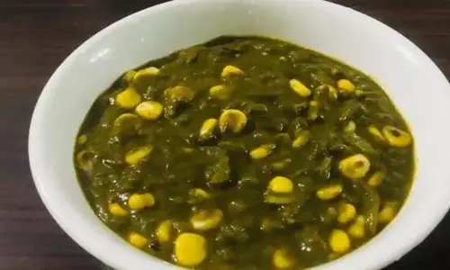 Palak Corn Curry :रेस्टोरेंट स्टाइल पालक कॉर्न करी
