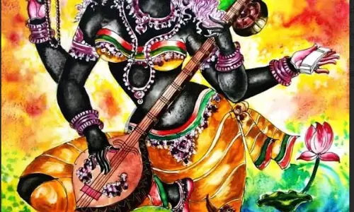बसंत ऋतु में जब मां सरस्वती का रंग काला पड़ गया था