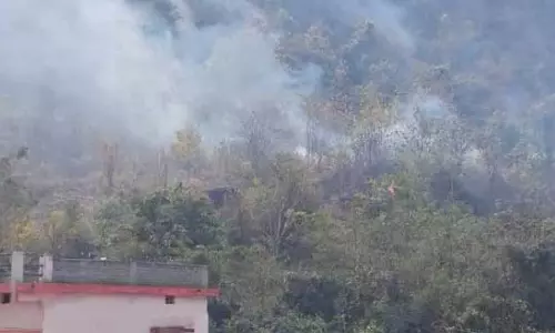 गढ़िया पहाड़ में फिर आगजनी