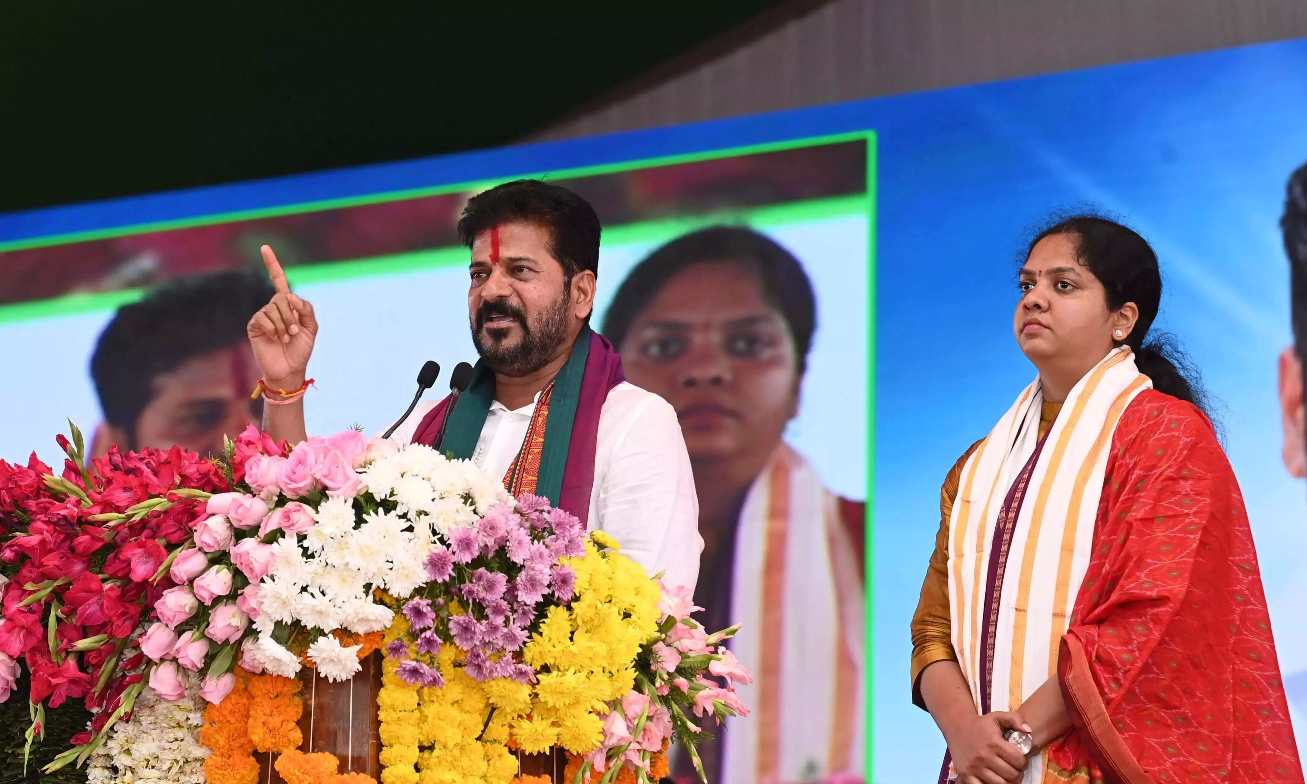 रेवंत ने कृष्णा जल मोड़ के लिए KCR को दोषी ठहराया एपी द्वारा रेवंत ने कृष्णा जल मोड़ के लिए KCR को दोषी ठहराया एपी द्वारा