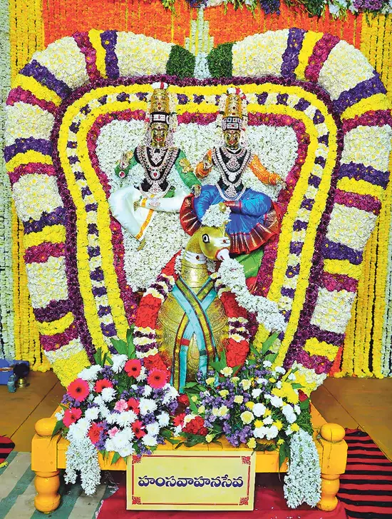 Andhra : हंस रथ पर श्री शैलेश्वर Andhra : हंस रथ पर श्री शैलेश्वर